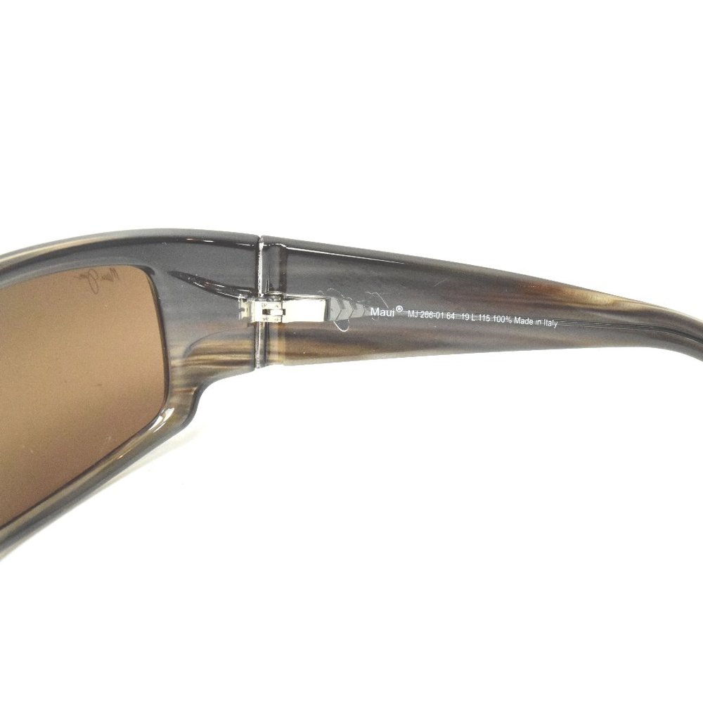 Maui Jim WORLD CUP MJ266-01 Chocolate Stripe Fade / HCL® Bronze Polarized - Picture 5 of 6